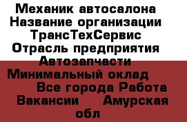 Механик автосалона › Название организации ­ ТрансТехСервис › Отрасль предприятия ­ Автозапчасти › Минимальный оклад ­ 20 000 - Все города Работа » Вакансии   . Амурская обл.